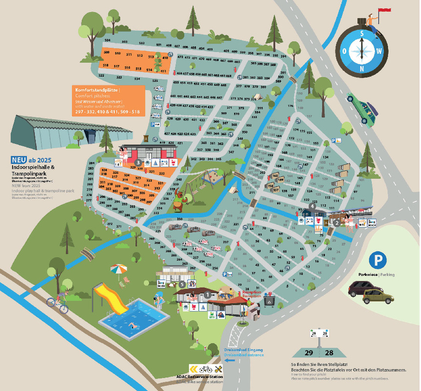 Camping Kirchzarten Platzplan 2025